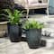 Glitzhome® 17" Eco-Friendly Oversized Faux Ceramic Tall Bowl Planters, 2ct.